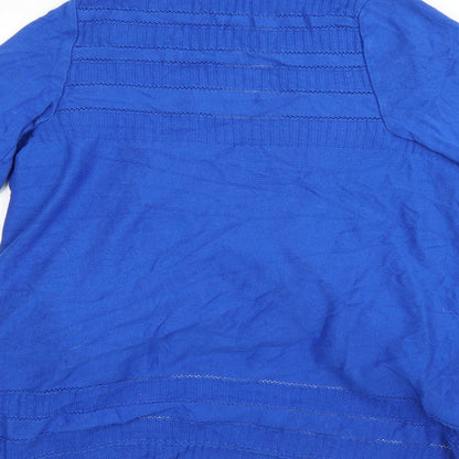 Womens UK Size M M&S Blue Cardigan Jumper