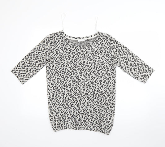 Womens UK Size 10 NEXT White Pullover Jumper
