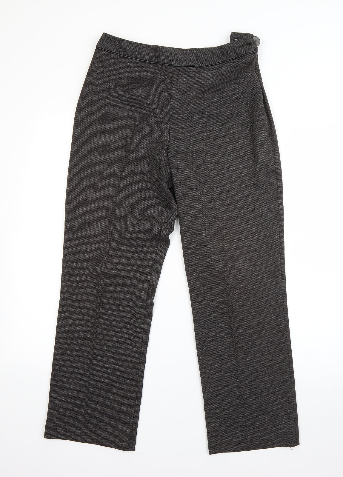 Womens UK Size 8 M&S Regular Fit Dress Pants Grey Trousers