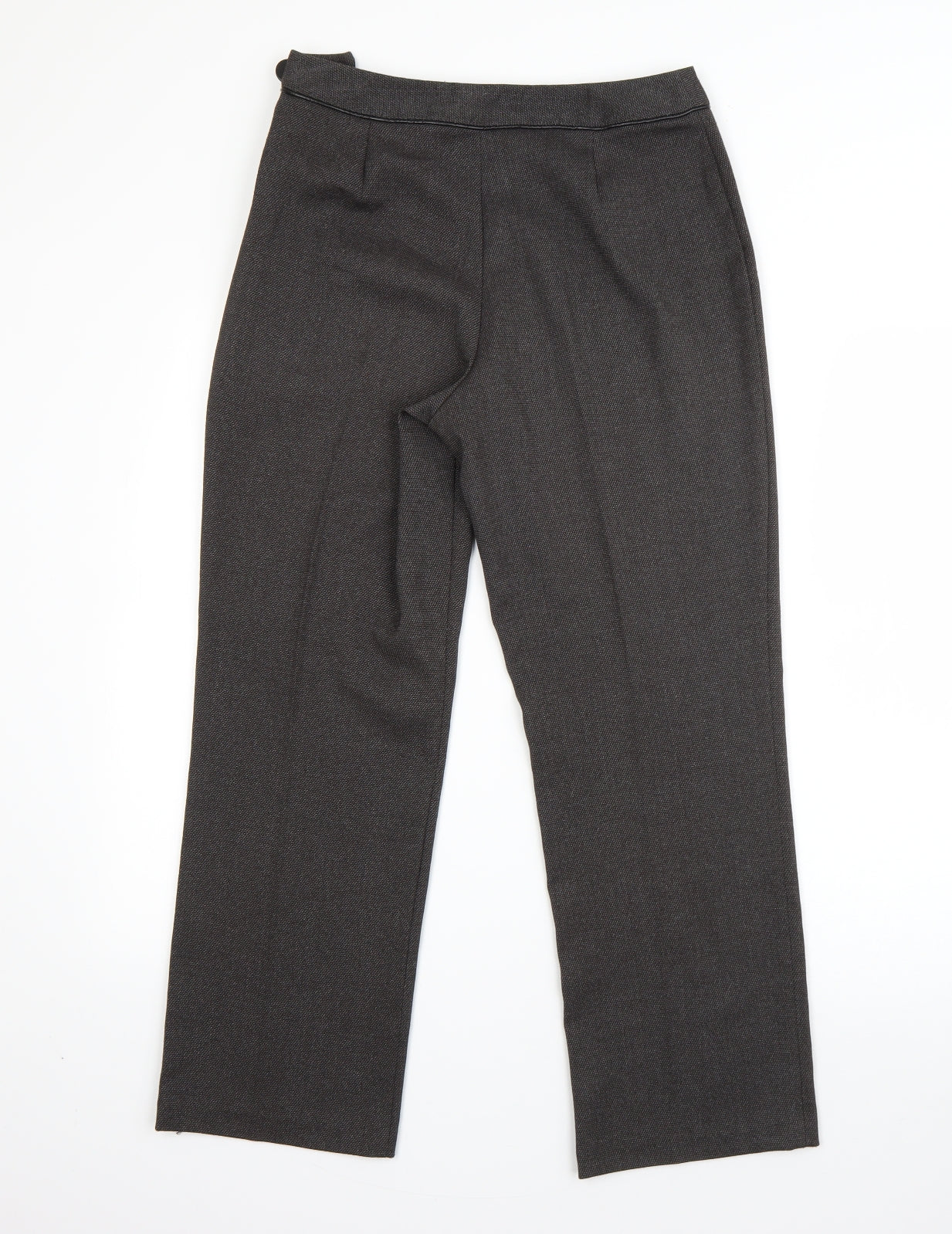 Womens UK Size 8 M&S Regular Fit Dress Pants Grey Trousers