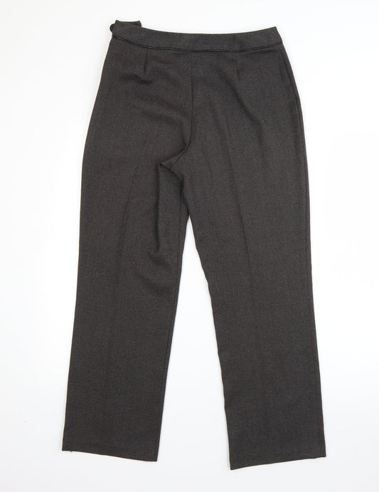 Womens UK Size 8 M&S Regular Fit Dress Pants Grey Trousers