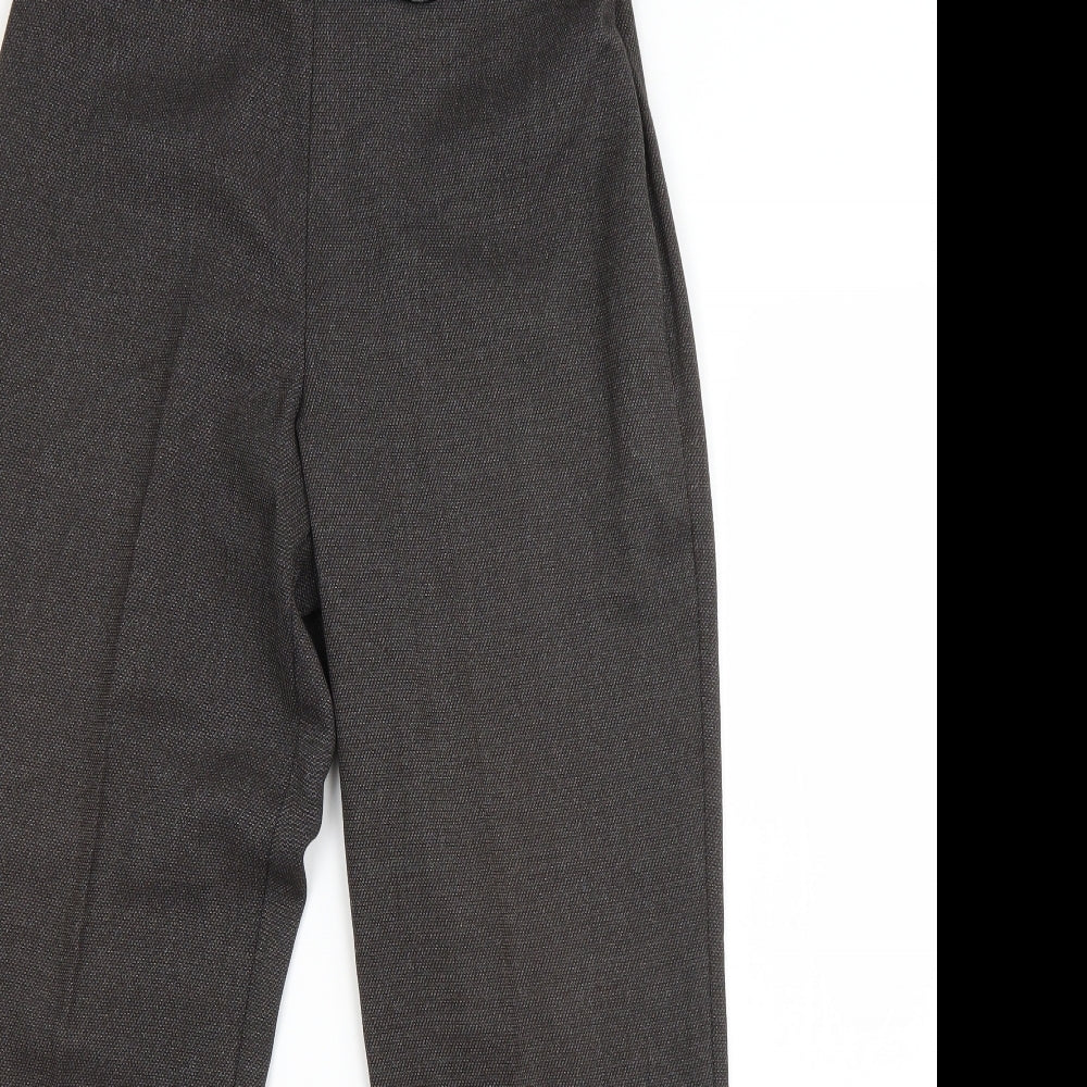 Womens UK Size 8 M&S Regular Fit Dress Pants Grey Trousers
