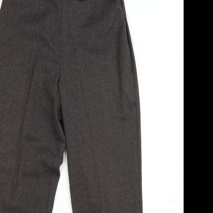 Womens UK Size 8 M&S Regular Fit Dress Pants Grey Trousers