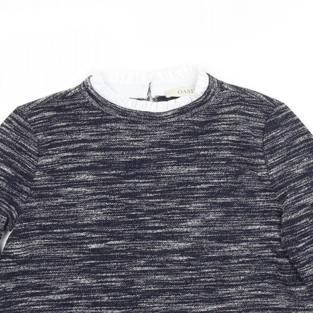 Womens UK Size XS Oasis Blue Pullover Jumper