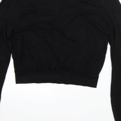 Womens UK Size S Bershka Black Vest Jumper