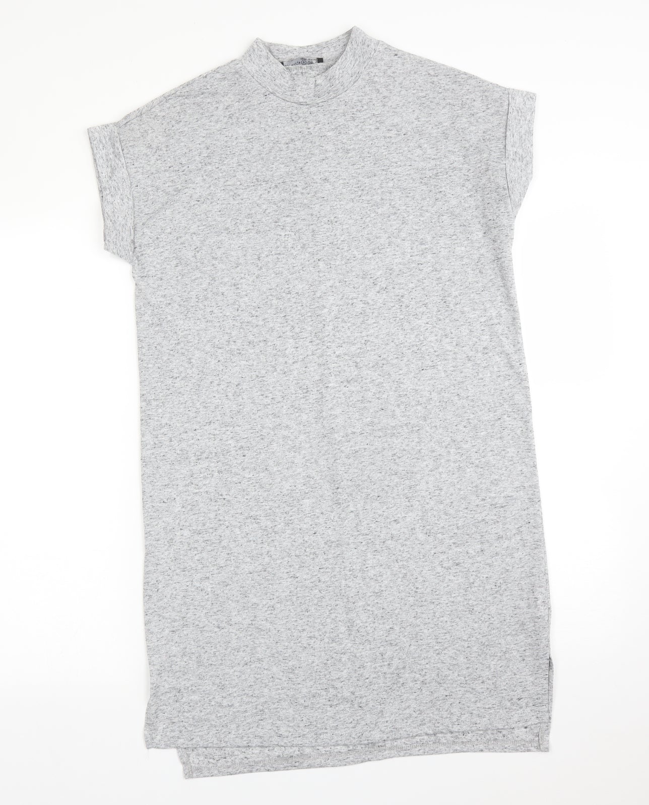 Atmosphere Womens Grey  Polyester T-Shirt Dress  Size 8  Mock Neck