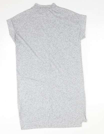 Atmosphere Womens Grey  Polyester T-Shirt Dress  Size 8  Mock Neck