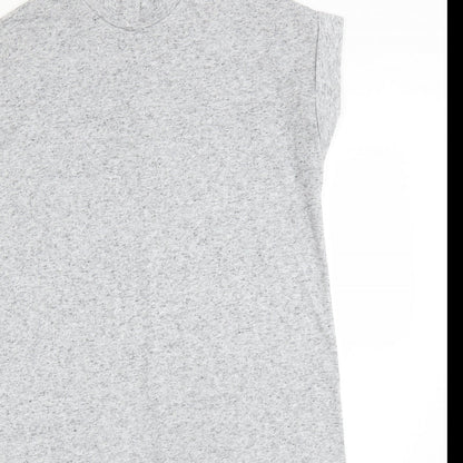 Atmosphere Womens Grey  Polyester T-Shirt Dress  Size 8  Mock Neck