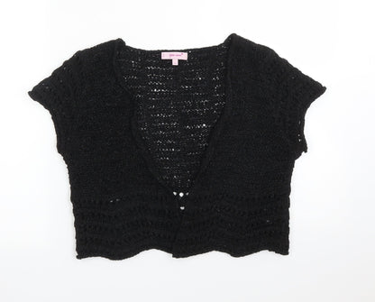Womens UK Size 14 Per Una Black Cardigan Jumper