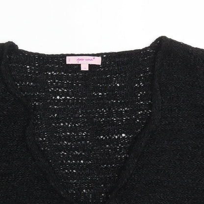 Womens UK Size 14 Per Una Black Cardigan Jumper