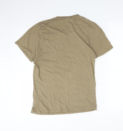 Mens UK Size S H&M Green  T-Shirt