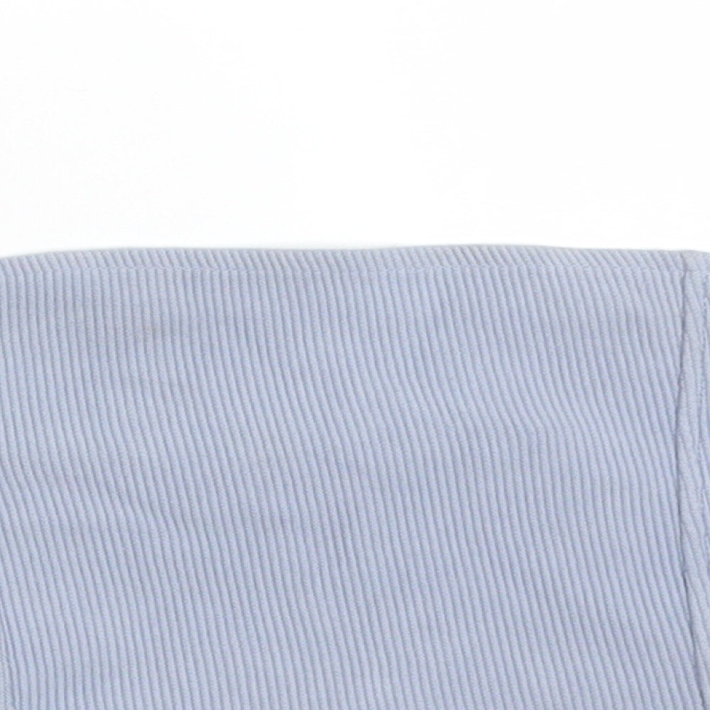 Womens UK Size 10 Topshop Blue Basic T-Shirt