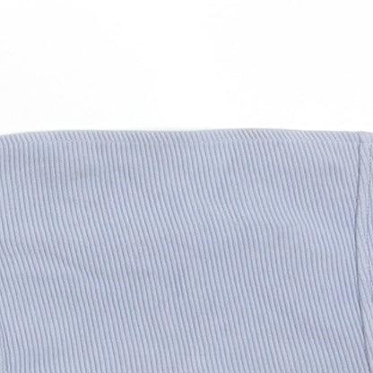 Womens UK Size 10 Topshop Blue Basic T-Shirt
