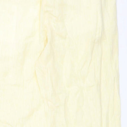 Womens UK Size 16 M&S Regular Fit  Yellow Trousers