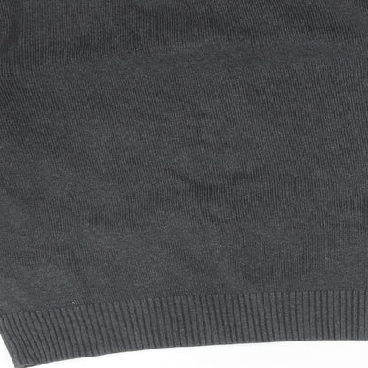 Brand and care label for Marks & Spencer boys’ grey cotton pullover sweatshirt, size 4-5, years - school