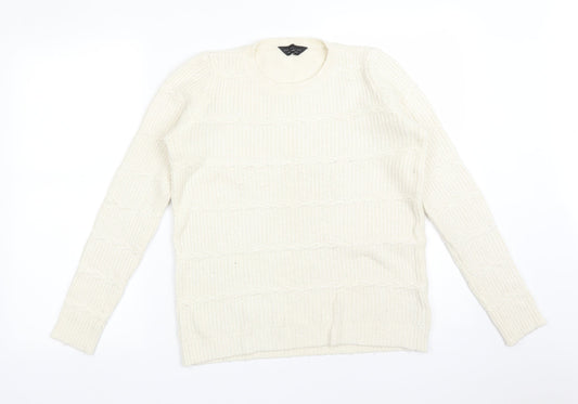 Womens UK Size 10 Dorothy Perkins White Pullover Jumper