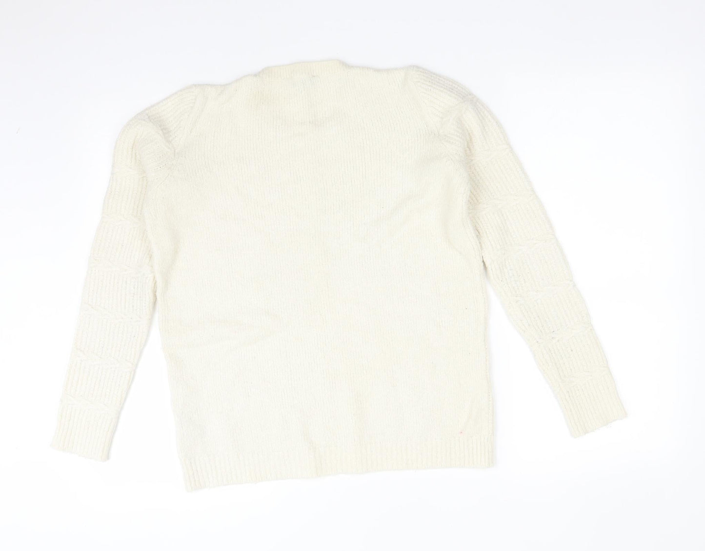 Womens UK Size 10 Dorothy Perkins White Pullover Jumper