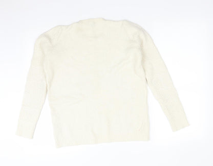 Womens UK Size 10 Dorothy Perkins White Pullover Jumper