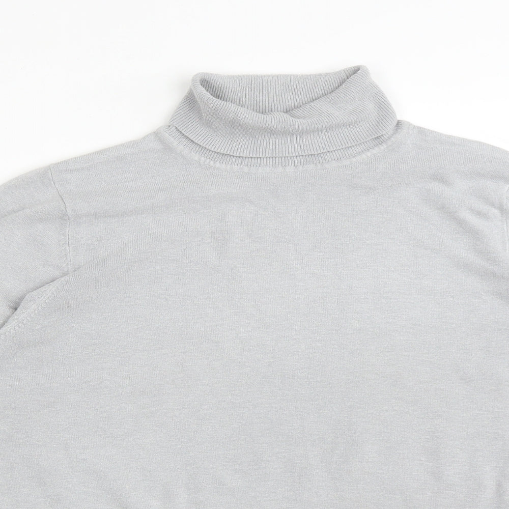 Womens UK Size L CMD Grey Basic T-Shirt