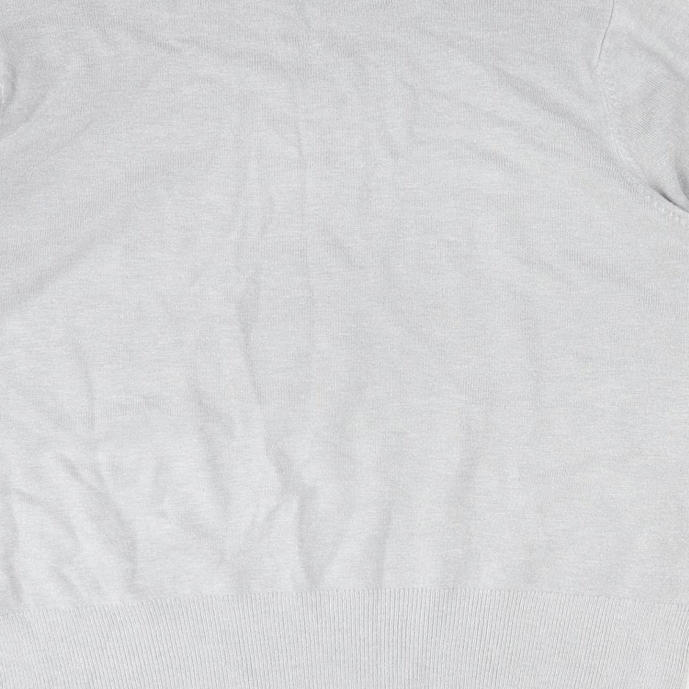 Womens UK Size L CMD Grey Basic T-Shirt