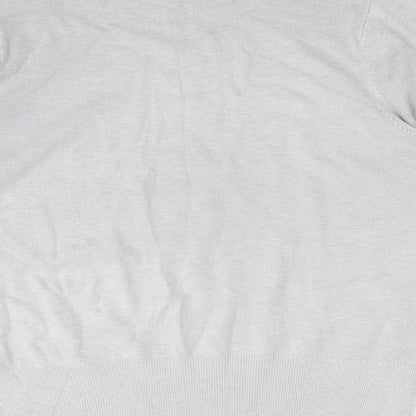 Womens UK Size L CMD Grey Basic T-Shirt