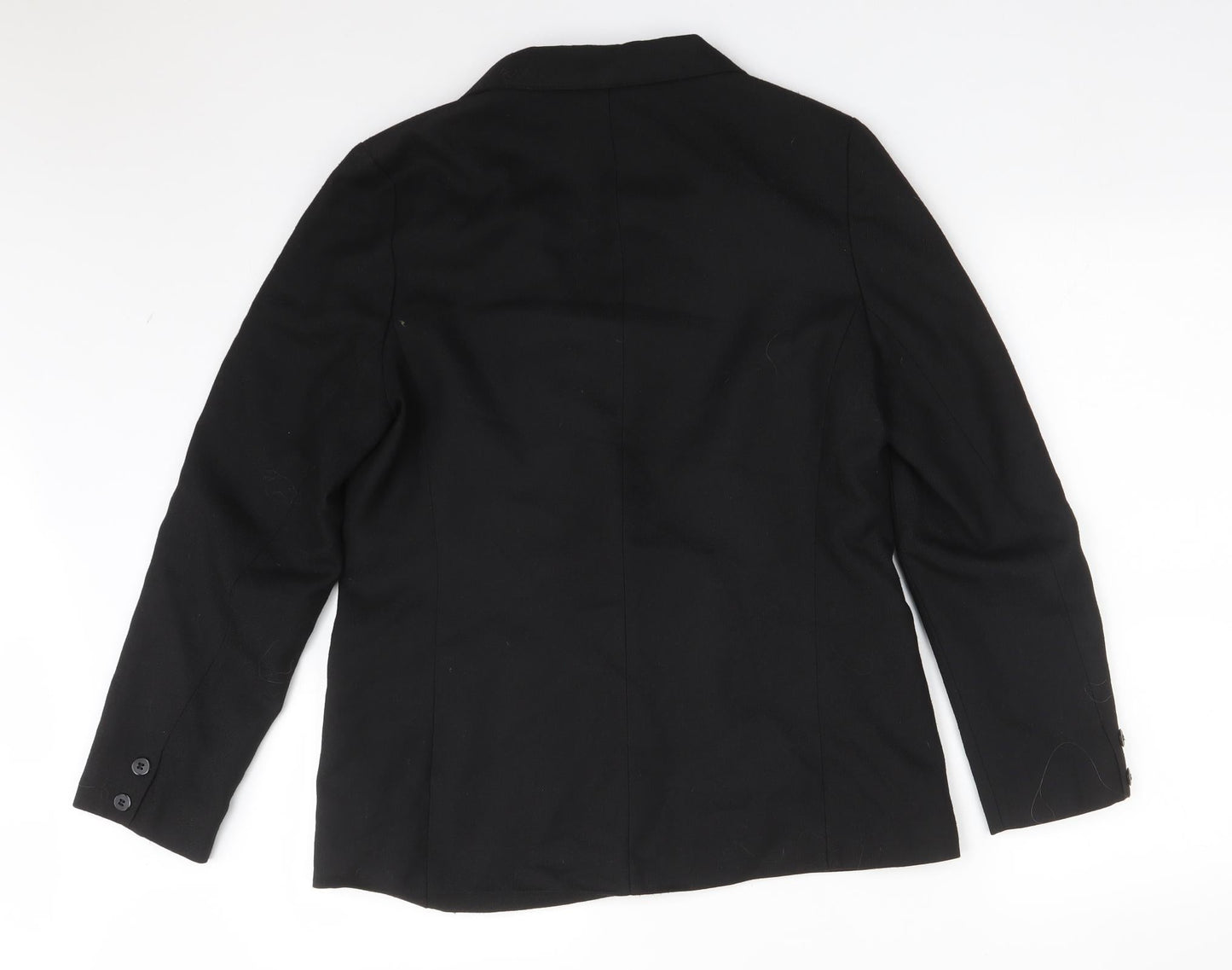 Debenhams Womens Black  Polyester Jacket Suit Jacket Size 14
