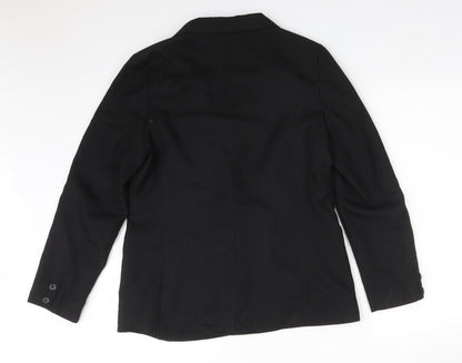 Debenhams Womens Black  Polyester Jacket Suit Jacket Size 14