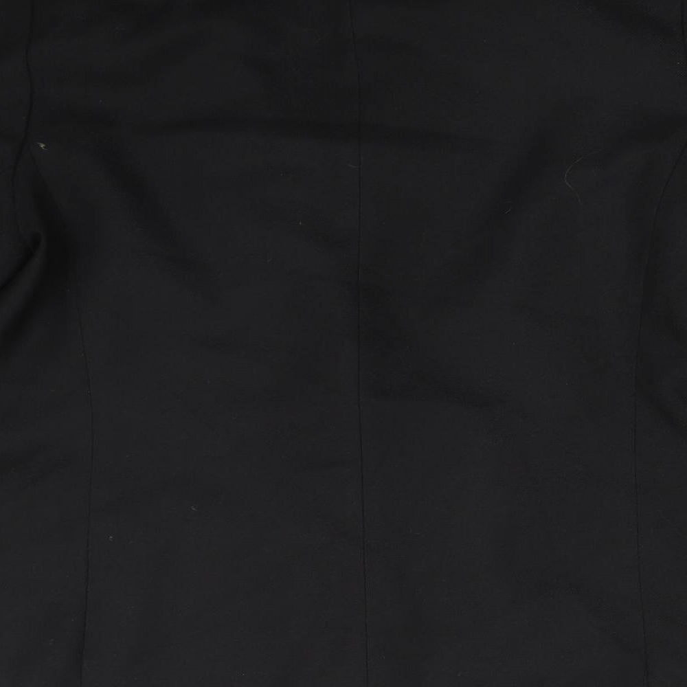 Debenhams Womens Black  Polyester Jacket Suit Jacket Size 14
