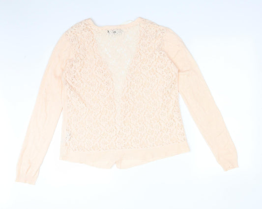 Womens UK Size M Atmosphere Orange Cardigan Jumper