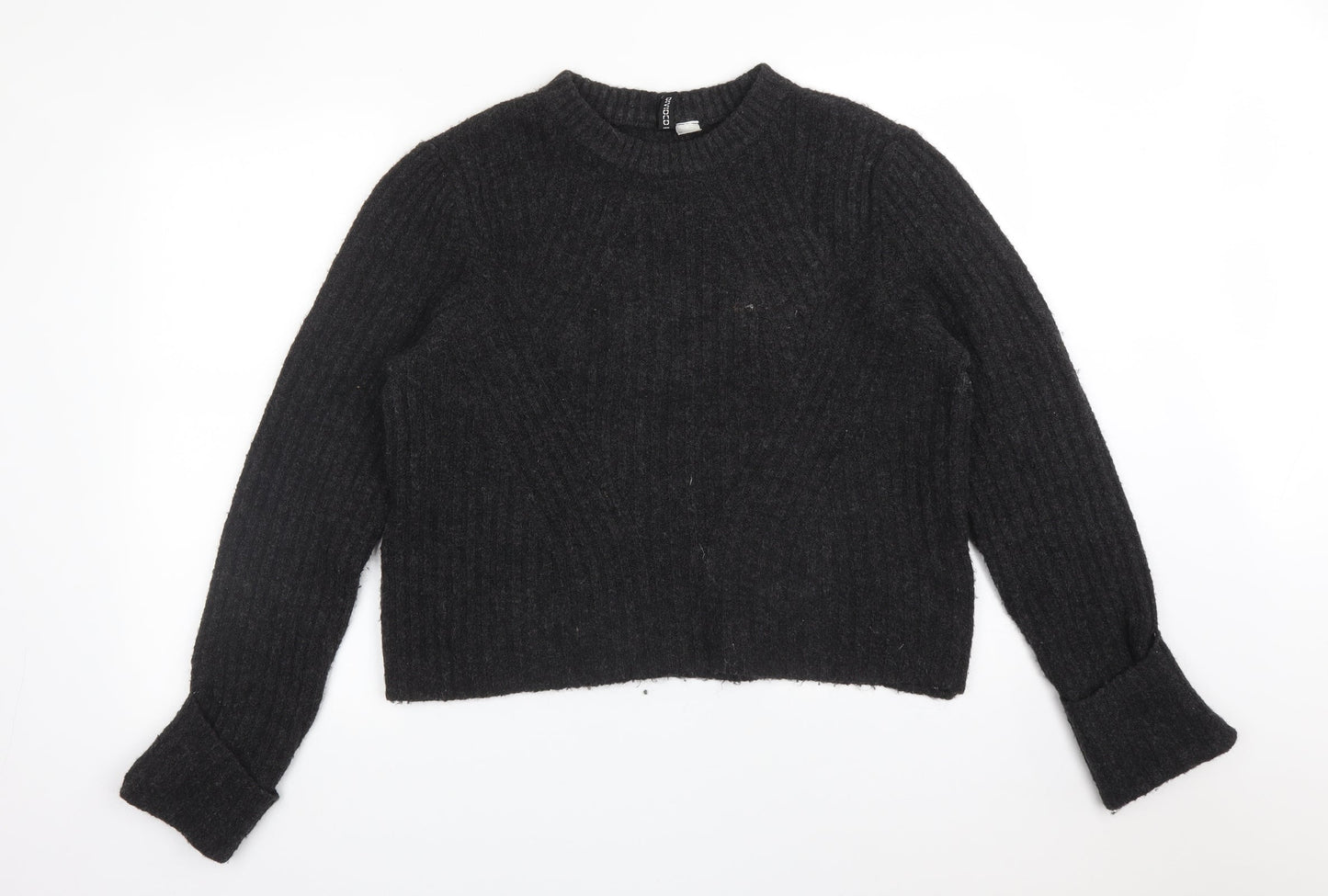 Womens UK Size L H&M Grey Pullover Jumper