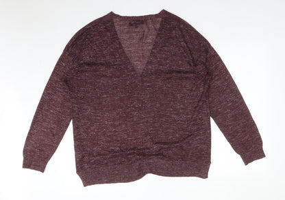 Womens UK Size 16 NEXT Red Cardigan Jumper