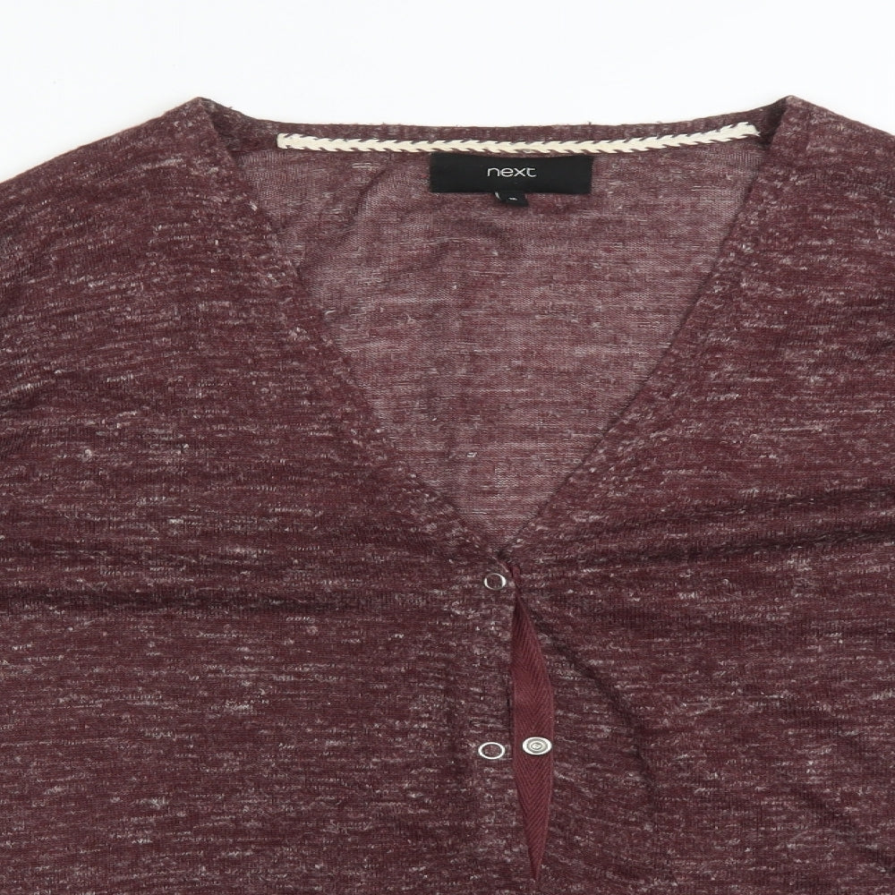 Womens UK Size 16 NEXT Red Cardigan Jumper