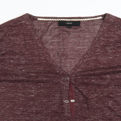 Womens UK Size 16 NEXT Red Cardigan Jumper
