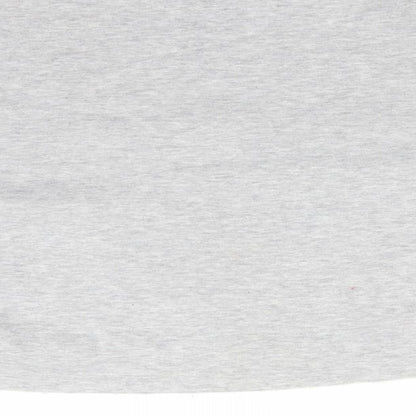 Brand and care label for Primark women’s grey cotton pullover sweatshirt, size S
