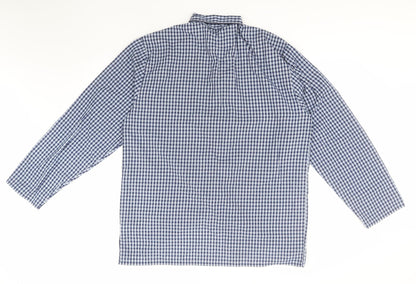Mens UK Size M Marks and Spencer Blue  Button-Up Long Sleeve Casual Shirt