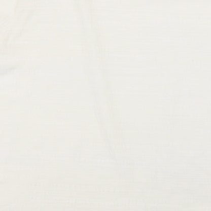 Cable & Gauge Womens Ivory Round Neck  Polyester Pullover Jumper Size L