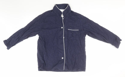Mens UK Size L Preworn Blue  Button-Up Long Sleeve Casual Shirt