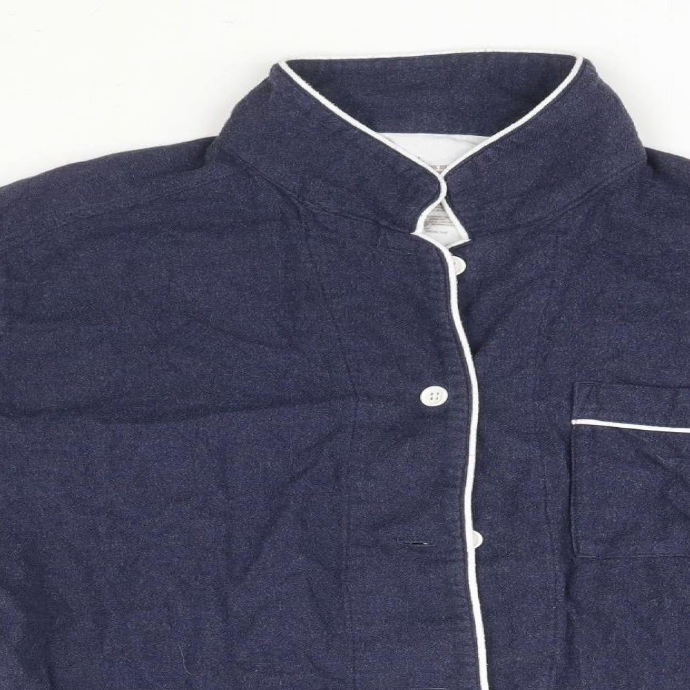 Mens UK Size L Preworn Blue  Button-Up Long Sleeve Casual Shirt