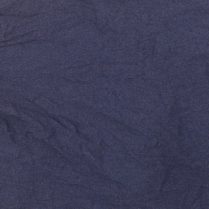 Mens UK Size L Preworn Blue  Button-Up Long Sleeve Casual Shirt