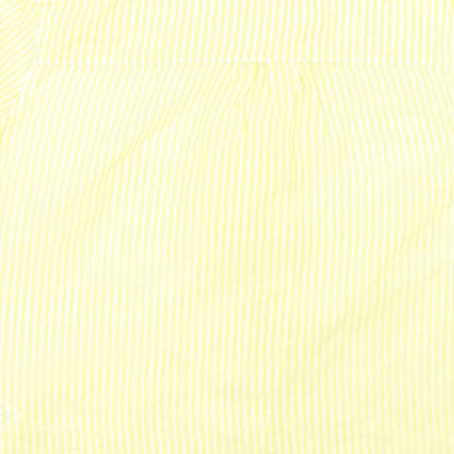 Womens UK Size 6 NEXT Yellow Basic Button-Up