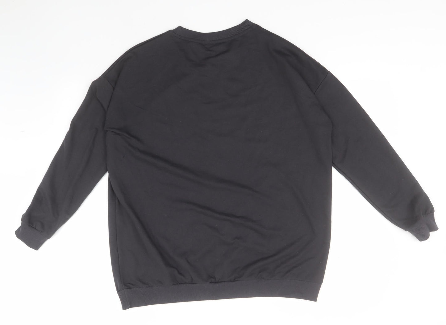 SheIn Womens Green Round Neck  Cotton Pullover Jumper Size S   - Heartbeat