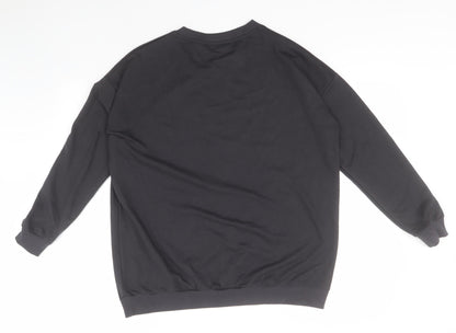 SheIn Womens Green Round Neck  Cotton Pullover Jumper Size S   - Heartbeat