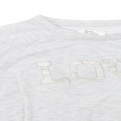 Primark Womens Grey Round Neck  Polyester Pullover Jumper Size 6   - Love