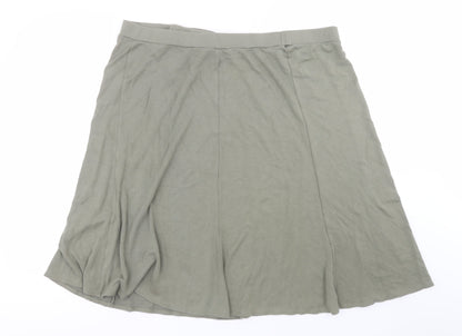 Bonmarché Womens Green  Viscose Straight & Pencil Skirt Size 22