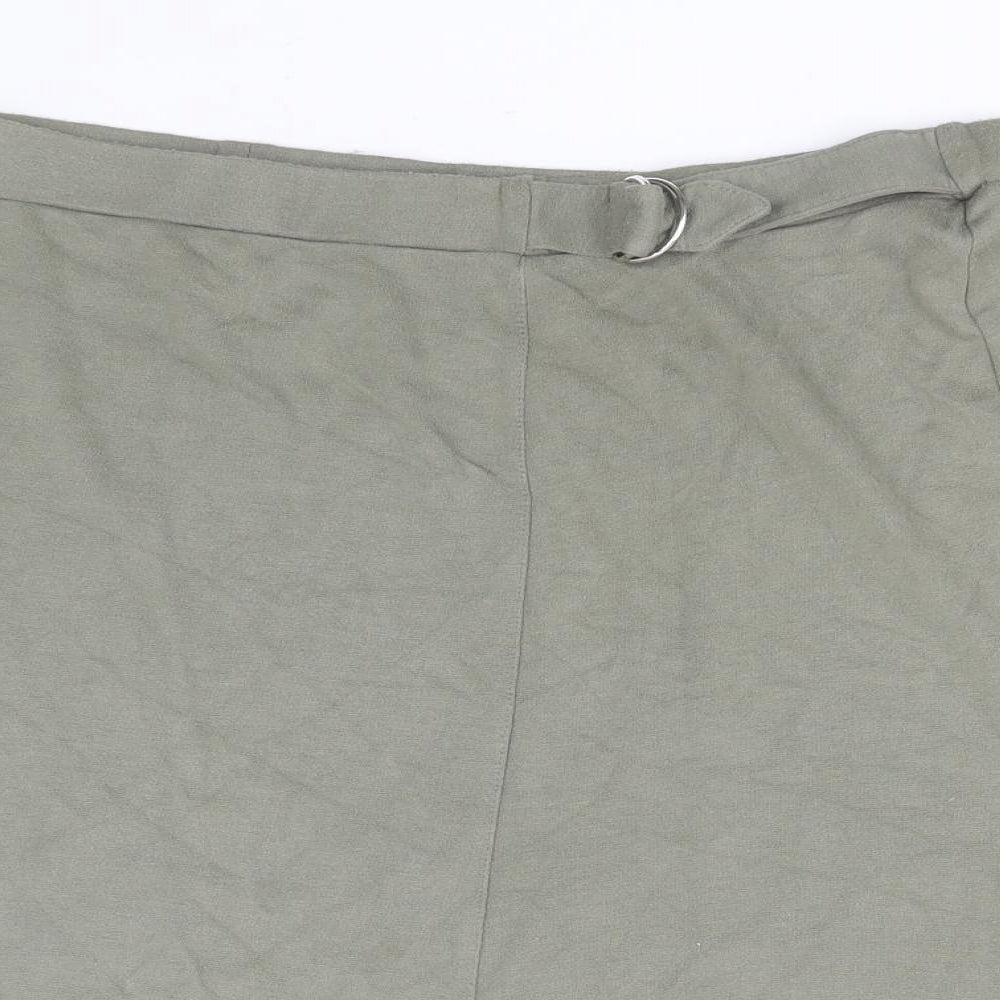 Bonmarché Womens Green  Viscose Straight & Pencil Skirt Size 22