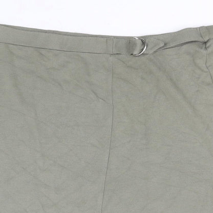 Bonmarché Womens Green  Viscose Straight & Pencil Skirt Size 22