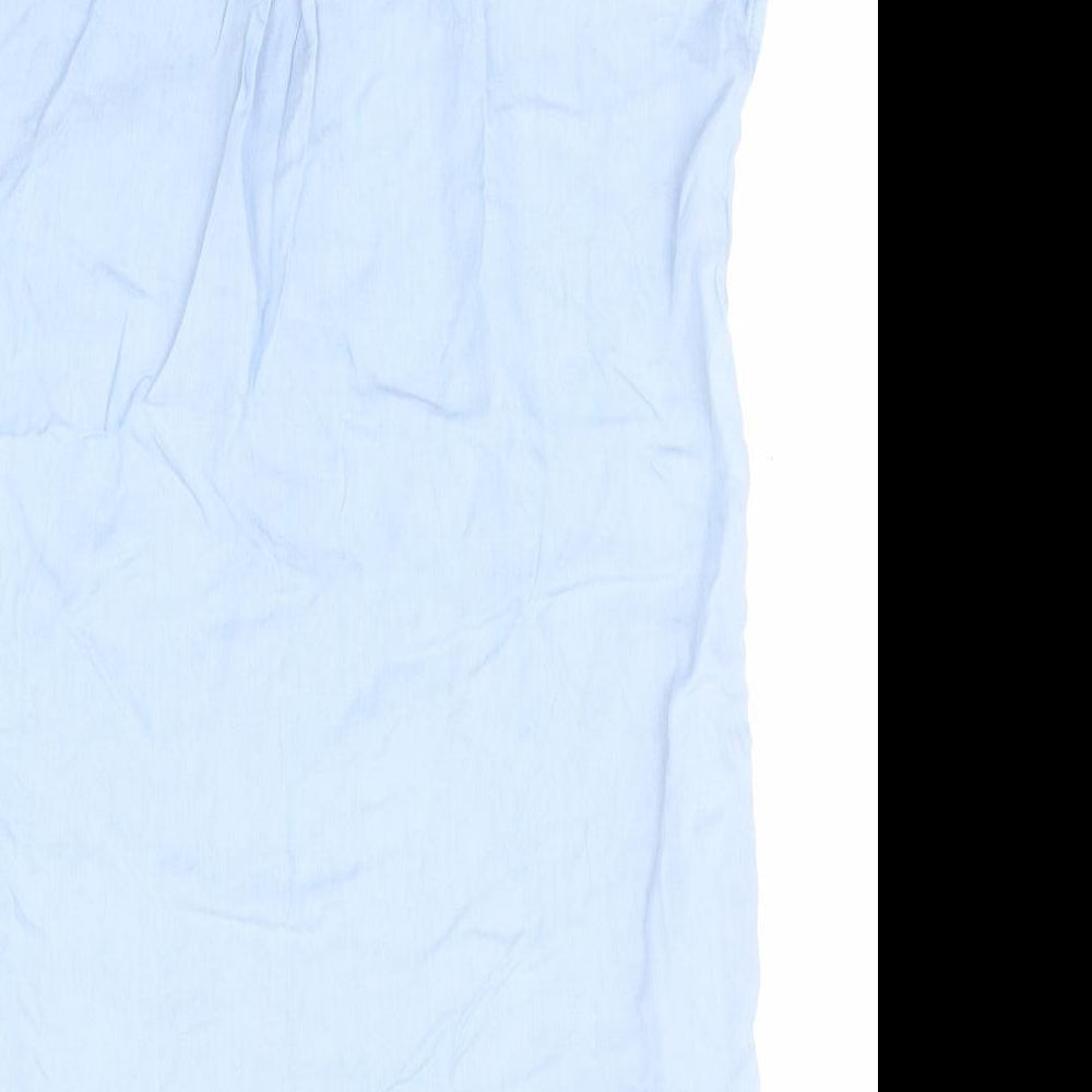 Womens UK Size 6 Atmosphere Blue Basic T-Shirt
