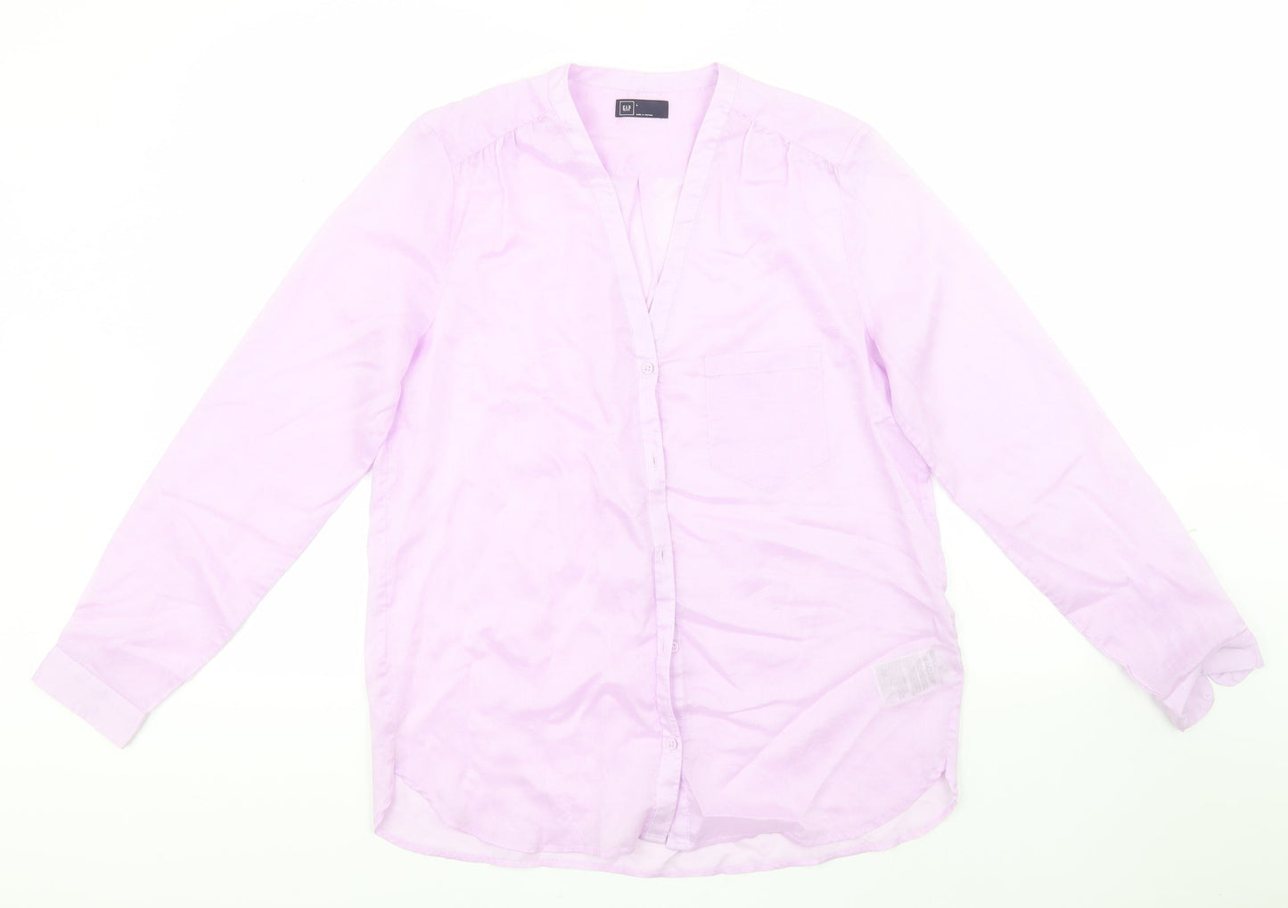 Womens UK Size L Gap Blue Basic Button-Up