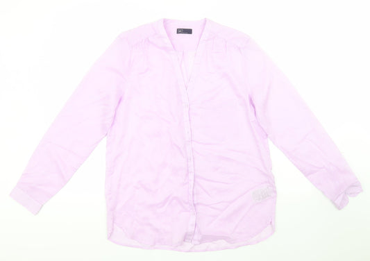 Womens UK Size L Gap Blue Basic Button-Up