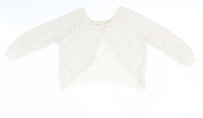 George Womens Gold Round Neck  Cotton Pullover Jumper Size 20